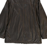 Vintage brown Age 14 Armani Leather Jacket - boys x-large