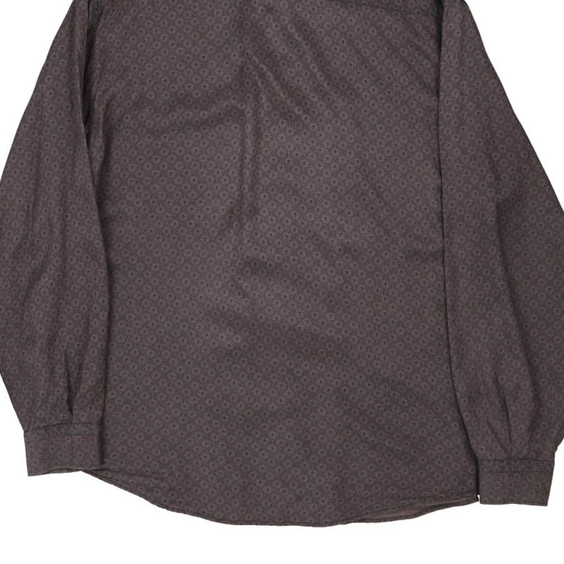 Vintage grey Wampum Patterned Shirt - mens large