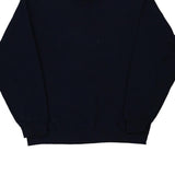 Fruit Of The Loom Sweatshirt - Large Navy Cotton Blend