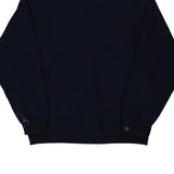 Fruit Of The Loom Sweatshirt - Large Navy Cotton Blend