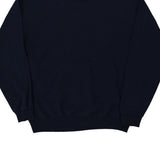 Fruit Of The Loom Sweatshirt - Large Navy Cotton Blend