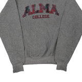 ALMA  Pro Weave College Sweatshirt - Small Grey Cotton Blend