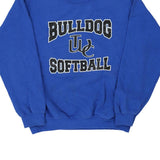 Bulldog Softball Gildan Sweatshirt - Medium Blue Cotton Blend