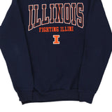 Illinois Fighting Illini Colosseum Sweatshirt - Small Navy Cotton Blend
