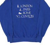 Unbranded Graphic Sweatshirt - Large Blue Cotton Blend