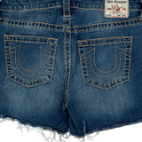 True Religion Denim Shorts - 31W UK 10 Blue Cotton