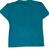 Fruit Of The Loom Single Stitch T-Shirt - Small Blue Cotton