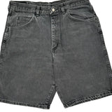 Wrangler Denim Shorts - 32W 9L Grey Cotton