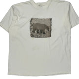Gap Single Stitch T-Shirt - Large White Cotton