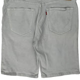 Levis Denim Shorts - 36W 10L Grey Cotton