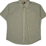 Tommy Hilfiger Checked Short Sleeve Shirt - 2XL Blue Cotton