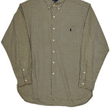 Mcmeel Ralph Lauren Checked Shirt - Large Multicoloured Cotton