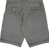 Carhartt Pinstripe Chino Shorts - 32W 11L Grey Cotton
