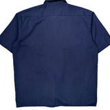 Dickies Short Sleeve Shirt - XL Blue Polyester Blend