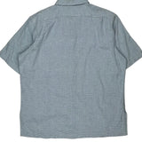 Polo By Ralph Lauren Checked Short Sleeve Shirt - XL Blue Cotton