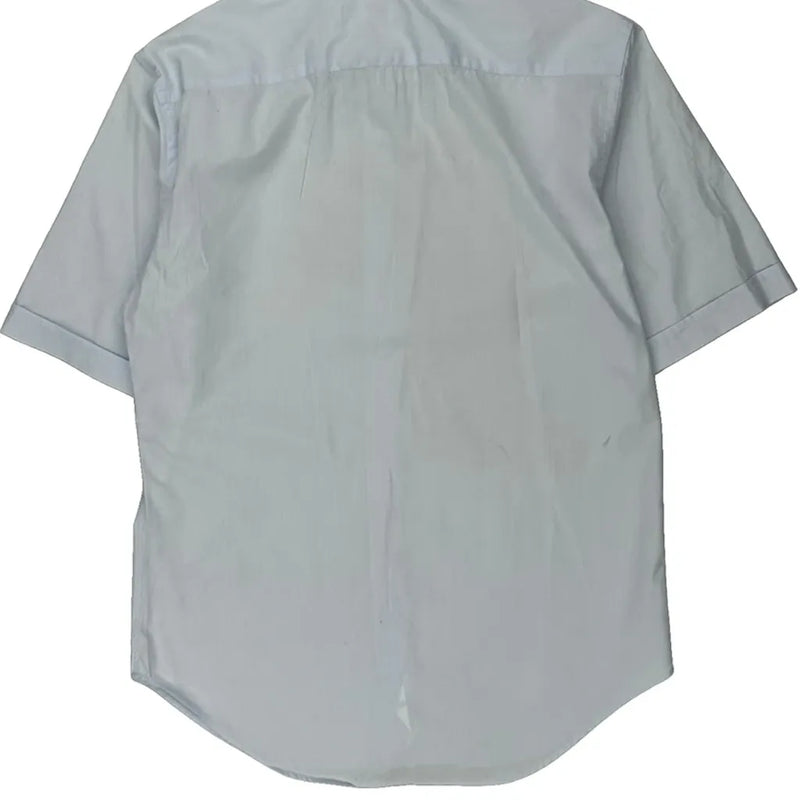 Armani Short Sleeve Shirt - Medium Blue Cotton