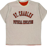 St. Charles Physical Education Unbranded Single Stitch T-Shirt - XL Red Cotton
