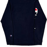 Champion Long Sleeve T-Shirt - Small Navy Cotton