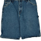 Dickies Denim Shorts - 30W 11L Blue Cotton