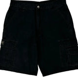 Wrangler Cargo Shorts - 32W 10L Black Cotton