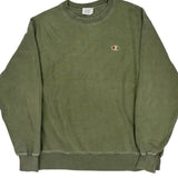 Reverse Weave Champion Sweatshirt - XL Green Cotton