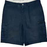 Dickies Cargo Shorts - 36W 11L Navy Cotton