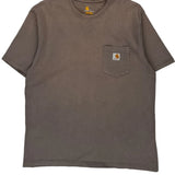 Carhartt T-Shirt - Large Brown Cotton