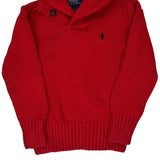 Age 5 Polo By Ralph Lauren Sweater - Small Red Cotton