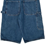 Calvin Klein Jeans Double Knee Carpenter Shorts - 28W 11L Blue Cotton