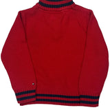 Age 3 Tommy Hilfiger 1/4 Zip - 2XS Red Cotton