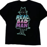 Made In USA Real Bad Man Graphic T-Shirt - XL Black Cotton