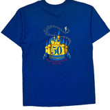 Disney Graphic T-Shirt - Medium Blue Cotton