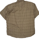 Liz Claiborne Short Sleeve Shirt - Medium Brown Viscose