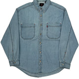Levis Denim Shirt - Large Light Wash Cotton