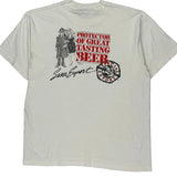 Screen Stars Graphic T-Shirt - XL White Cotton Blend