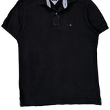 Tommy Hilfiger Polo Shirt - Medium Black Cotton