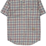 Lacoste Checked Short Sleeve Shirt - Small Multicoloured Cotton