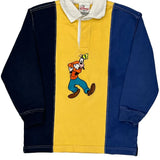 Goofy, Age 7-8 Disney Cartoon Rugby Shirt - Medium Blue Cotton