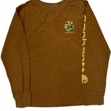 Age 8-10 Carhartt Graphic Long Sleeve T-Shirt - Small Brown Cotton