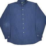 Polo By Ralph Lauren Shirt - XL Blue Cotton