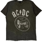 Ac/Dc Tultex Band T-Shirt - Large Gray Cotton