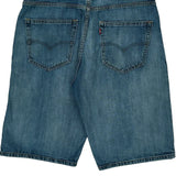569 Levis Denim Shorts - 34W 12L Blue Cotton