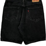 505 Levis Denim Shorts - 32W 9L Black Cotton