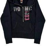 Harley Davidson Graphic Hoodie - Small Black Cotton