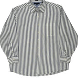 Tommy Hilfiger Striped Shirt - 2XL Blue Cotton