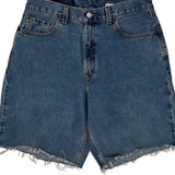 560 Levis Denim Shorts - 30W UK 12 Blue Cotton