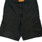 Lee Cargo Shorts - 36W 11L Black Cotton