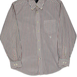 Tommy Hilfiger Striped Shirt - Medium Multicoloured Cotton
