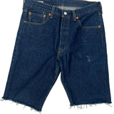 Levis Denim Shorts - 32W 11L Blue Denim