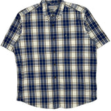 Carhartt Checked Short Sleeve Shirt - XL Blue Cotton